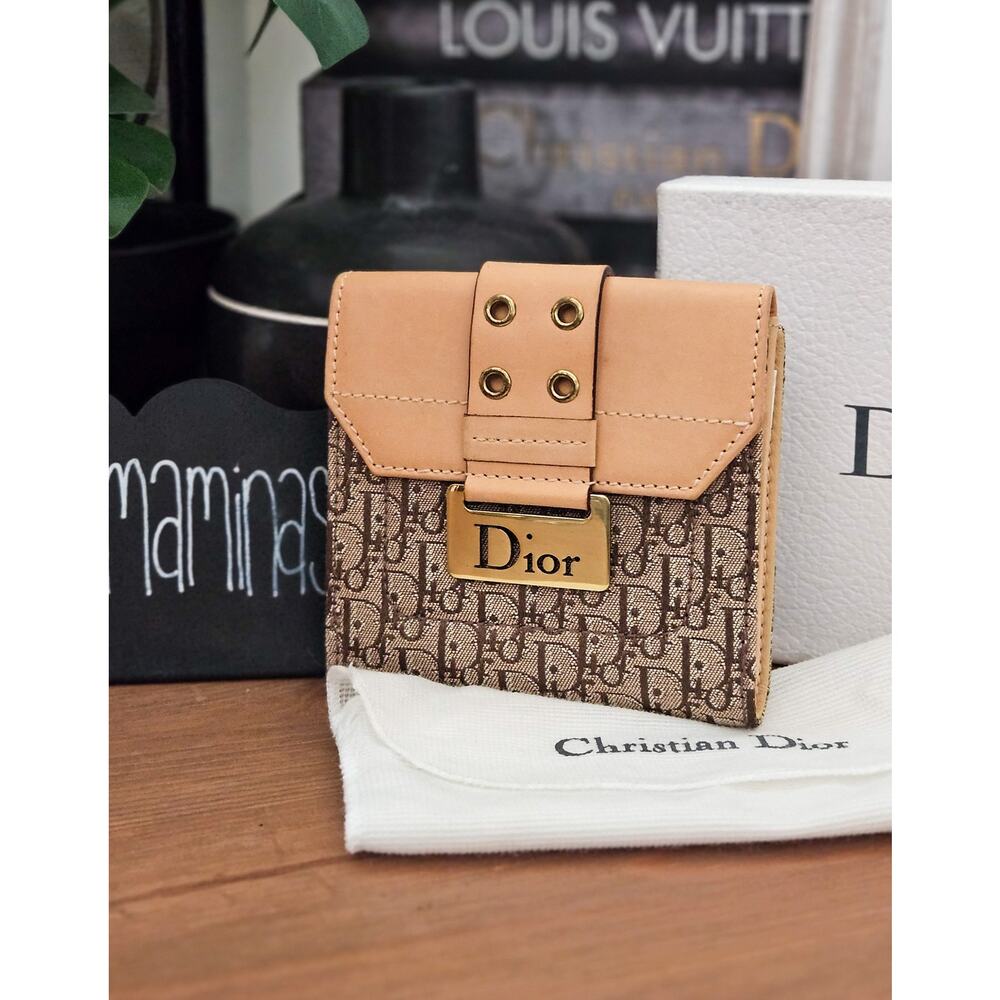 Dior Compact Oblique Canvas Bifold Wallet